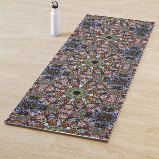 Boho Hippie Mandala Tile Abstrakt Yogamatte (Beispiel)