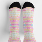 Boho hippie pastellfarbener Regenbogen Einhorn gef Socken (Oben)