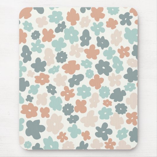 Boho Hippie Retro pastel Blume iPad Mini-Abdeckung Mousepad (Vorne)