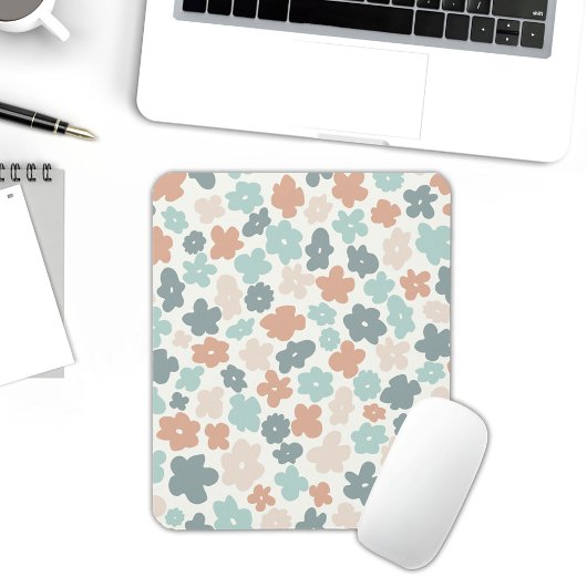 Boho Hippie Retro pastel Blume iPad Mini-Abdeckung Mousepad