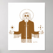 Boho Hippie Rust Wall Kunstdruckerei Poster (Vorne)
