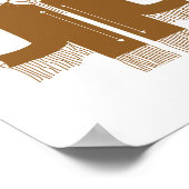 Boho Hippie Rust Wall Kunstdruckerei Poster (Ecke)