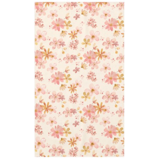 Boho hippie rustikale erdige natürliche Blume Tischdecke (Vorderseite)