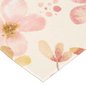 Boho hippie rustikale erdige natürliche Blume Tischdecke (Schrägansicht)