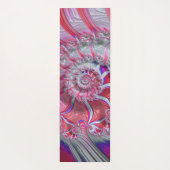 Boho Hippie Trippy Funky Nautilus Spiral Fraktal Yogamatte (Rückseite)