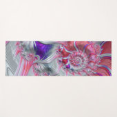 Boho Hippie Trippy Funky Nautilus Spiral Fraktal Yogamatte (Vorderseite (Horizontal))