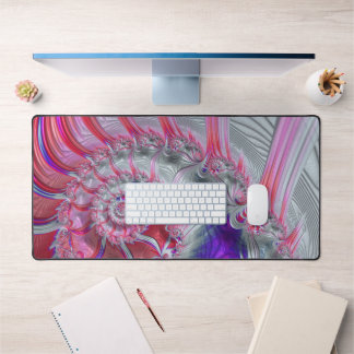 Boho Hippie Trippy Funky Nautilus Spirale Fraktal  Schreibtischunterlage