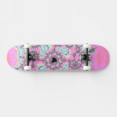 Boho Hippie Unicorn Pastel Mandelbrot Fraktal Skateboard (Horizontal)