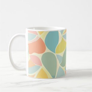 Boho Hippie Vintage Retro Blumen ClipArt-Muster Kaffeetasse