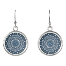 Boho Hippie Zen Inspirierte Blue Mandala