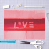 Boho Hippiechic-Rot-Liebe Seidenpapier (Handwerk)