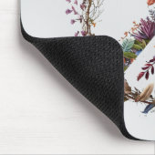 Boho Hippy 60s 70s Peace Sign Mousepad (Ecke)