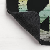 Boho Hippy 60s 70s Peace Sign Mousepad (Ecke)