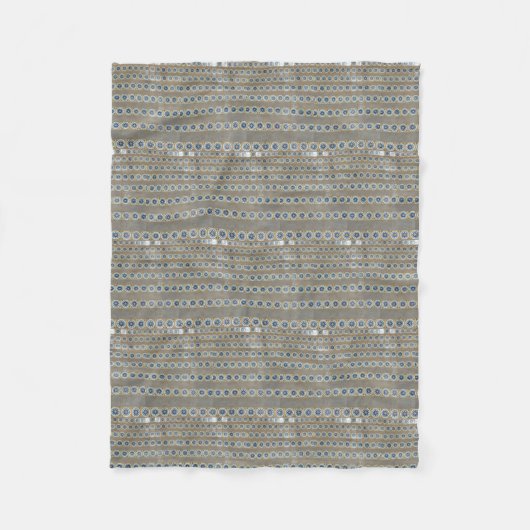 Boho, Hippy inspiriert, Groovy-Stil der 60er Jahre Fleecedecke (Vorderseite)