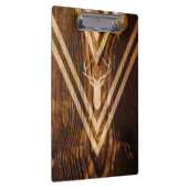 Boho-Hirsch auf rustikalem Holz Klemmbrett (Rechts)