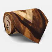 Boho-Hirsch auf rustikalem Holz Krawatte (Gerollt)