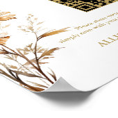 Boho Hochzeit Capture Liebe QR Code Hochzeit Foto Poster (Ecke)