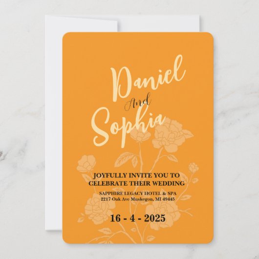 Boho Hochzeit-Einladung Einladung (Vorderseite)