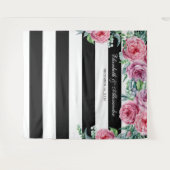 Boho Hochzeit Hintergrund. Rosa Blume im Hintergru Wandteppich (Vorderseite (Horizontal))