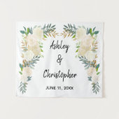 Boho Hochzeit im Herbst Back Drop, Zeremonie Dekor Wandteppich (Vorderseite (Horizontal))