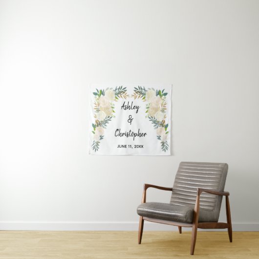 Boho Hochzeit im Herbst Back Drop, Zeremonie Dekor Wandteppich (Beispiel (Horizontal))