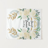 Boho Hochzeit im Herbst Back Drop, Zeremonie Dekor Wandteppich (Vorderseite (Horizontal))