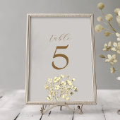 Boho Hochzeit im Herbst Tischnummer Sign