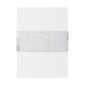 Boho-Hochzeit in Wasserfarbe und Botanische Hochze Einladungsbanderole (Rückseitenbeispiel)