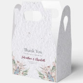 Boho-Hochzeit in Wasserfarbe und Botanische Hochze Geschenkschachtel (Offen)