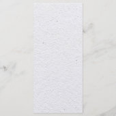 Boho-Hochzeit in Wasserfarbe und Botanische Hochze Menükarte (Rückseite)