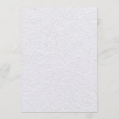 Boho-Hochzeit in Wasserfarbe und Botanische Hochze Programm (Rückseite)