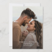 Boho-Hochzeit mit Wildblumen im Herbst Save The Date (Rückseite)