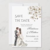 Boho-Hochzeit Save-the-Date-Karte Save The Date (Vorderseite)