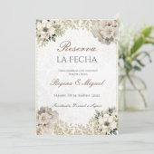 Boho-Hochzeit Termin vormerken (Stehend Vorderseite)