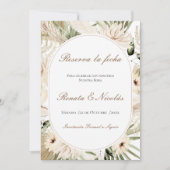 Boho-Hochzeit Termin vormerken (Vorderseite)