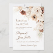 Boho-Hochzeit Termin vormerken (Vorderseite)