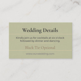 Boho-Hochzeitsdetails Karte | Chic Floral Luxus