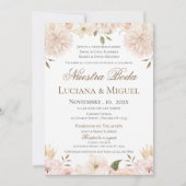 Boho-Hochzeitseinladung auf Spanisch Einladung (Vorderseite)