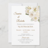 Boho-Hochzeitseinladung auf Spanisch Einladung (Vorderseite)