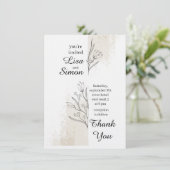 Boho-Hochzeitseinladung Einladung (Stehend Vorderseite)