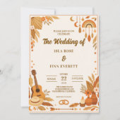 Boho-Hochzeitseinladung Einladung (Vorderseite)
