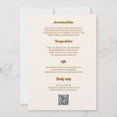 Boho-Hochzeitseinladung Einladung (Rückseite)