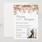 Boho-Hochzeitseinladung Einladung (Vorne/Hinten)