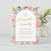 Boho-Hochzeitseinladung Save The Date (Stehend Vorderseite)