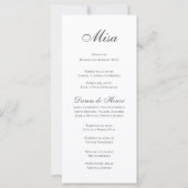 Boho Hochzeitsprogramm (Rückseite)