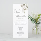 Boho Hochzeitsprogramm (Stehend Vorderseite)