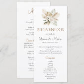 Boho Hochzeitsprogramm (Vorne/Hinten)