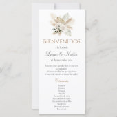 Boho Hochzeitsprogramm (Vorderseite)