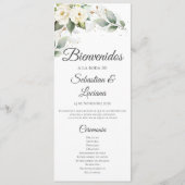 Boho Hochzeitsprogramm Programm (Vorderseite)