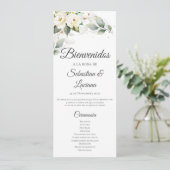 Boho Hochzeitsprogramm Programm (Stehend Vorderseite)